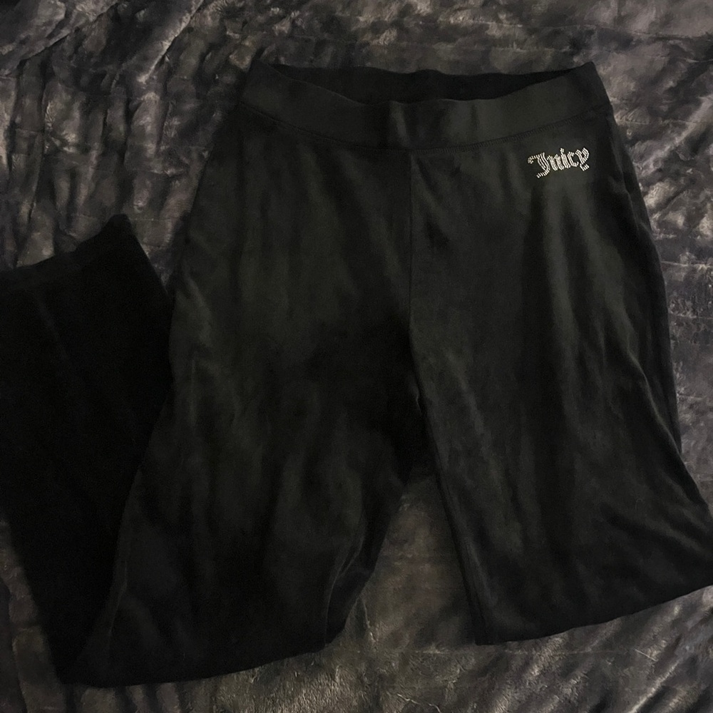 Juicy Couture Black Velour Pants